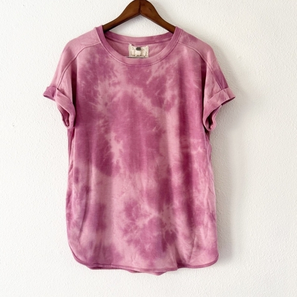 Cupio Tops - Cupio Pink Tie-Dye Short Sleeve Tee